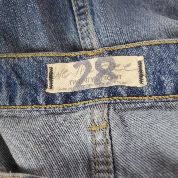 Free People Hallie Destroyed Denim Skirt Sz 28 - Picture 7 of 7